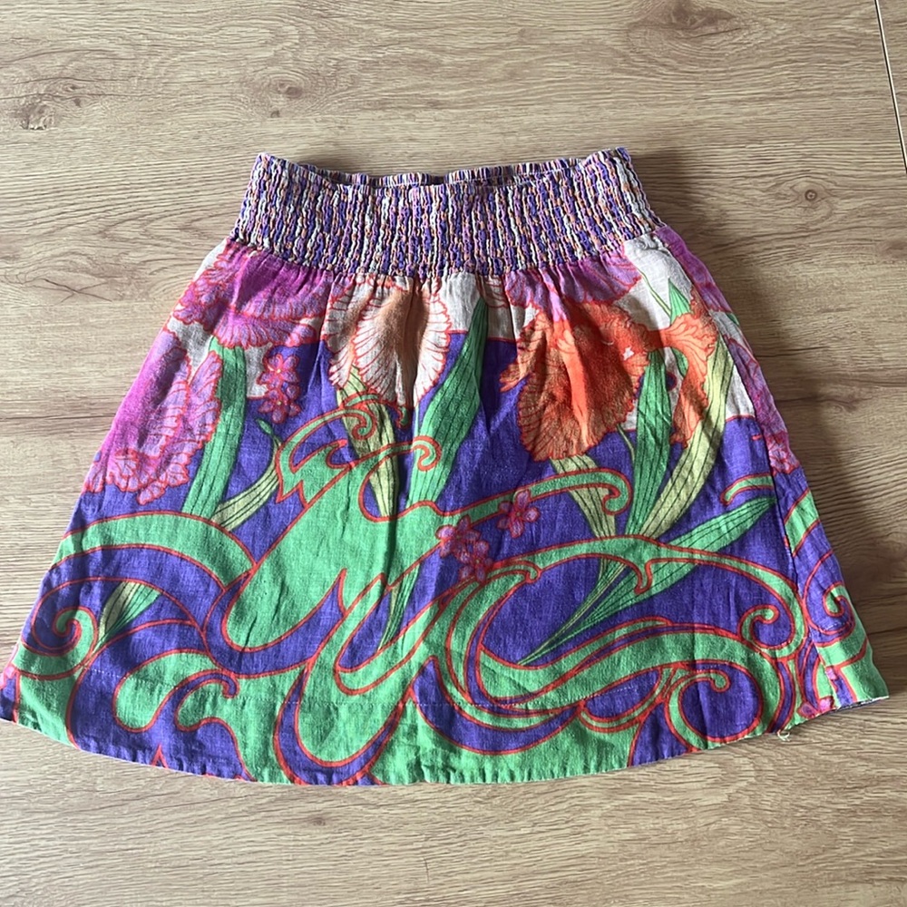 Free People Linen Skirt XS